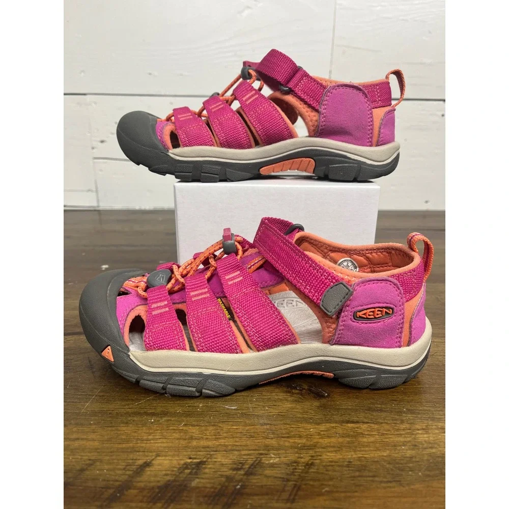Keen Newport H2 Kids Water Sandals Pink Orange Size 2 1014267 Hiking Shoes